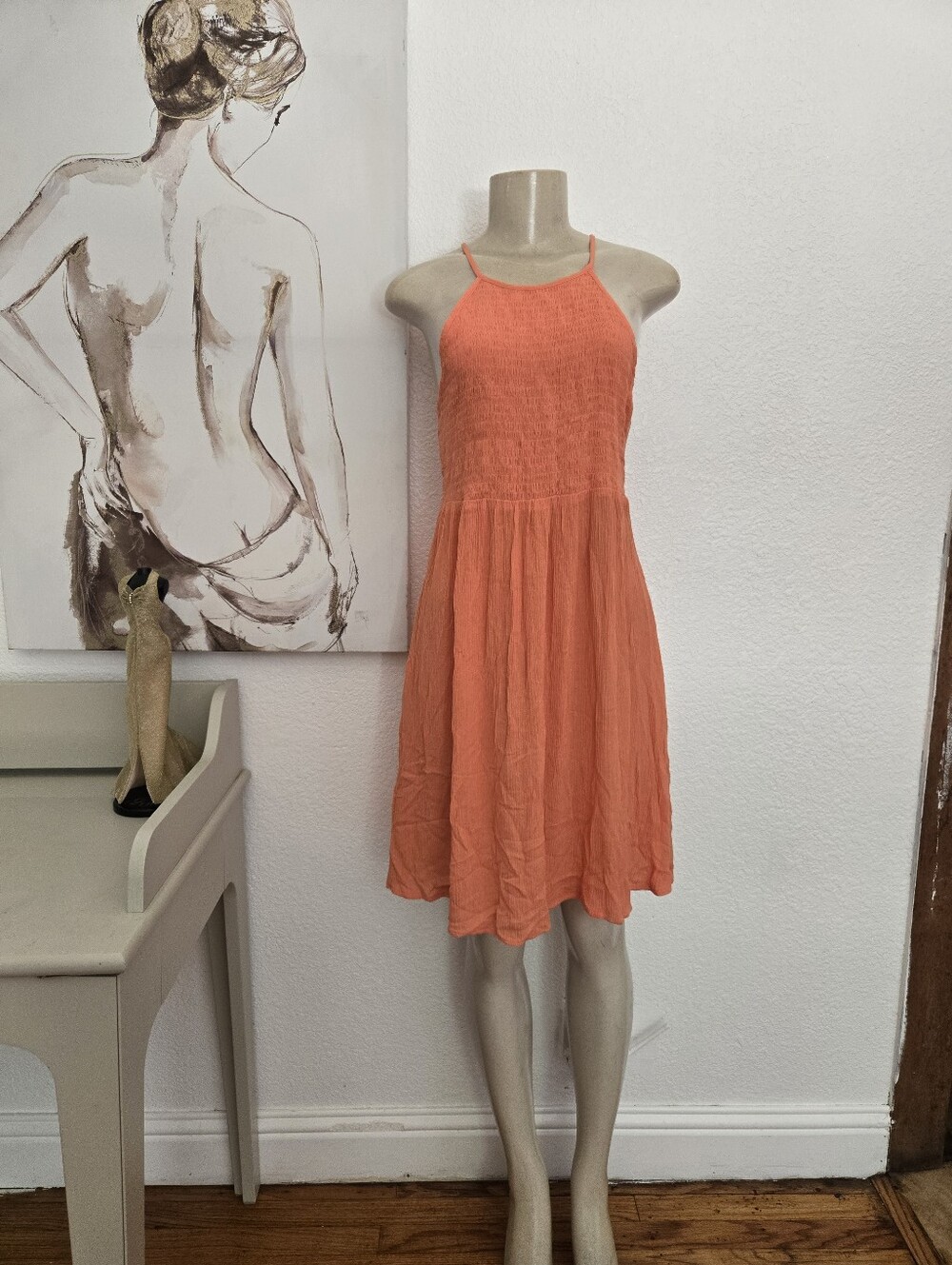 NWT Mossimo A-Line Sunbeam Pink Dress Small